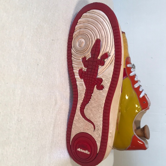 Slick Exotica Croc & Pat Leather Sneakers. US-12 - Picture 6 of 8